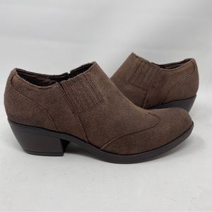 Korks Kork Ease Size 6 Brown Leather Suede Ankle Boots